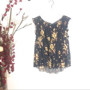 free people • high low off shoulder top